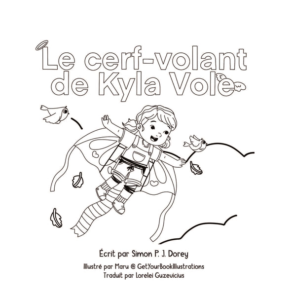 Le cerf-volant de Kyla Vole (livre à colorier)